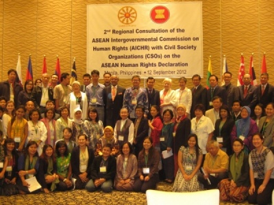 The 2nd Regional Consultation of AICHR with CSOs on the ASEAN Human Rights Declaration, Manila, 12 September 2012